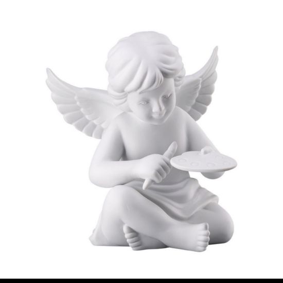 Imagen de Angel grande con paleta de pintura